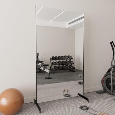 Kulissen mieten & vermieten - Ganzkörperspiegel 170 x 100 cm Spiegel Fitnessraum Spiegel Rollen 360° drehbar Standspiegel Spiegel in Elsdorf (Rheinland)
