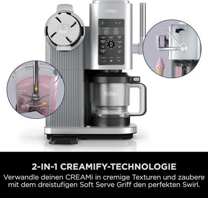 Softeismaschine mieten & vermieten - Swirl Eismaschine CREAMi Scoop & Swirl Softeismaschine 2 Behälter 12 Funktionen Eiscreme Softeis in Elsdorf (Rheinland)