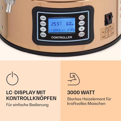 Zapfanlage mieten & vermieten - Bierbrauset Bierbrauanlage Maischekessel Bierkessel Braukessel 50 L Brewing Kit für Anfänger 9 Prog in Elsdorf (Rheinland)