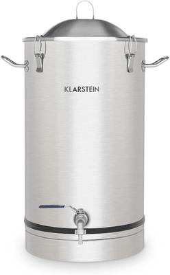 Bar Theke mieten & vermieten - Gärkessel Fermentierkessel Bierbraugerät Maischkessel Gärbehälter 30 L Ablasshahn Edelstahl silber in Elsdorf (Rheinland)