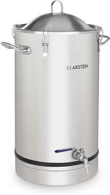 Bar Theke mieten & vermieten - Gärkessel Fermentierkessel Bierbraugerät Maischkessel Gärbehälter 30 L Ablasshahn Edelstahl silber in Elsdorf (Rheinland)