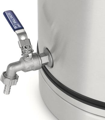 Bar Theke mieten & vermieten - Gärkessel Fermentierkessel Bierbraugerät Maischkessel Gärbehälter 30 L Ablasshahn Edelstahl silber in Elsdorf (Rheinland)