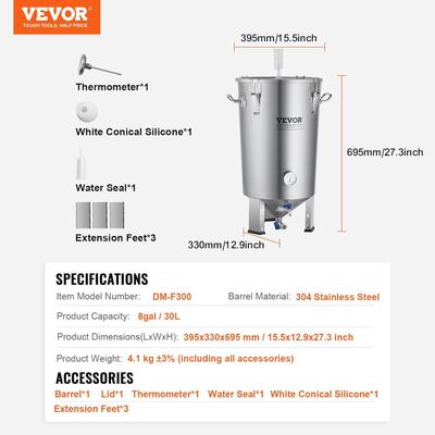 Bar Theke mieten & vermieten - Bierfermenter Bierbrauanlage Bierbraugerät Edelstahl 30 L Braueimer-Fermenter brauen Heimbrauerei in Elsdorf (Rheinland)