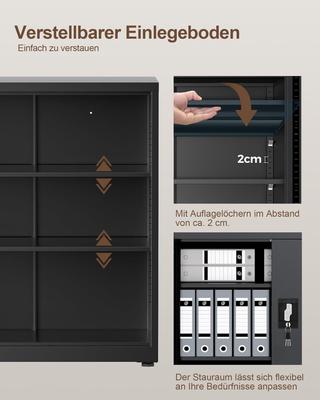 Messemöbel mieten & vermieten - Messeschrank Wertschrank Aktenschrank Aufbewahrungsschrank Stahlschrank 3 Ebenen mit Schloss in Elsdorf (Rheinland)