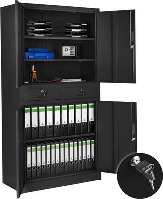 Messemöbel mieten & vermieten - Aktenschrank Mehrzweckschrank Messeschrank aus Stahl Allzweckschrank abschließbar 2 Schrankabteilen in Elsdorf (Rheinland)