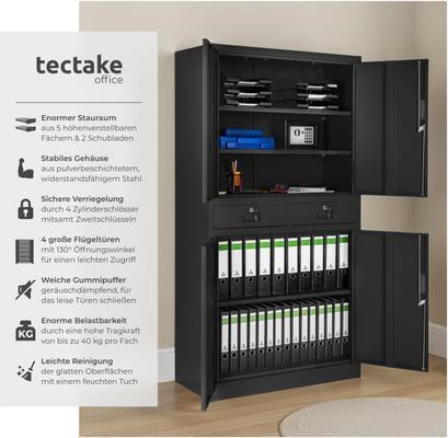 Messemöbel mieten & vermieten - Aktenschrank Mehrzweckschrank Messeschrank aus Stahl Allzweckschrank abschließbar 2 Schrankabteilen in Elsdorf (Rheinland)