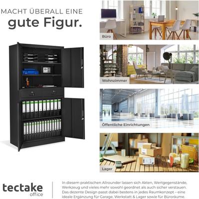 Messemöbel mieten & vermieten - Aktenschrank Mehrzweckschrank Messeschrank aus Stahl Allzweckschrank abschließbar 2 Schrankabteilen in Elsdorf (Rheinland)