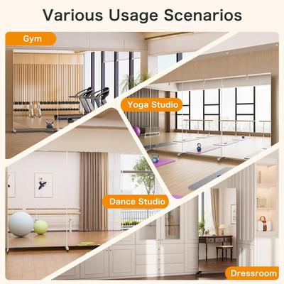 Kulissen mieten & vermieten - Tanzspiegel Fitnessspiegel Therapiespiegel Partyspiegel Konzertspiegel Ganzkörperspiegel 200x120 cm in Elsdorf (Rheinland)