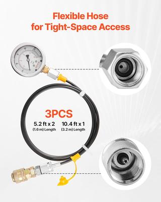 Kompressor / Druckluftwerkzeug mieten & vermieten - Hydraulikdruck Testkit Hydraulik Messgerät Hydrauliktester 10/60/160/400 / 600 Bar inkl. 5 Messgerät in Elsdorf (Rheinland)