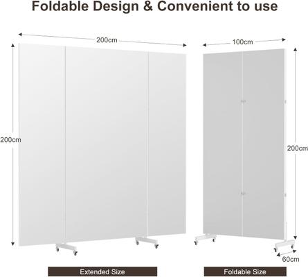 Kulissen mieten & vermieten - Konzertspiegel Partyspiegel 200x200 Ganzkörperspiegel klappbar Standspiegel Rollen Spiegel in Elsdorf (Rheinland)