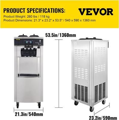 Softeismaschine mieten & vermieten - Speiseeisbereiter stehende kommerzielle Softeismaschine Eismaschine 2x6 L Ice Cream Maker 20-28 L/h in Elsdorf (Rheinland)