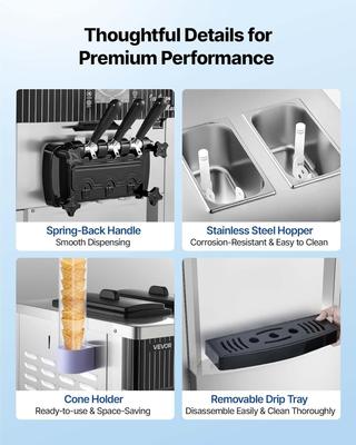 Softeismaschine mieten & vermieten - Kommerzielle Softeismaschine 2200 W Eismaschine 2 x 6 L freistehend 20-28 L/h 3 Geschmacksrichtungen in Elsdorf (Rheinland)