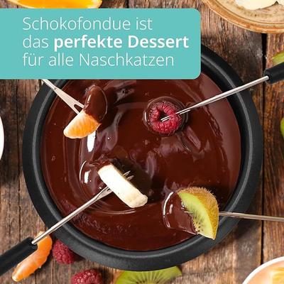 Cocktailbar mieten & vermieten - Schokofondue Schokoladenfondue elektrisch 500 ml 8 Spieße 2 Temperaturstufen Schmelzen Warmhalten in Elsdorf (Rheinland)