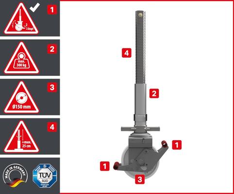 Gerüst mieten & vermieten - Arbeitsplattform 4 m Arbeitsbühne 5,7 m² Fläche Arbeitshöhe faltbares Raumgerüst Rollbock Alu Gerüst in Elsdorf (Rheinland)