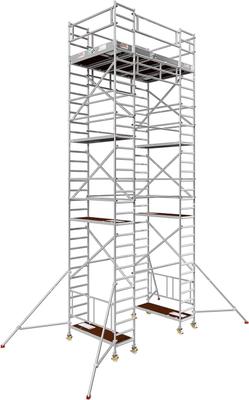 Gerüst mieten & vermieten - Alugerüst 10 m Rollgerüst Arbeitsbühne 5,7 m² Fläche Arbeitshöhe faltbares Raumgerüst Rollbock Alu in Elsdorf (Rheinland)
