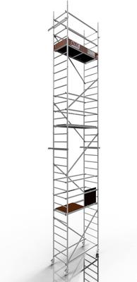 Gerüst mieten & vermieten - Treppengerüst 9,1 m Arbeitshöhe gebremste Lenkrollen TÜV Traglast 200kg/m² Alu Rollgerüst Baugerüst in Elsdorf (Rheinland)