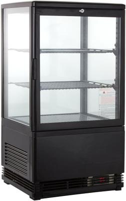 Kühlschrank mieten & vermieten - Gastro Kühlvitrine 58 Liter Buffet Vitrine +2 °C bis +6 °C mit LED schwarz  Kühltheke mit Glastür in Elsdorf (Rheinland)