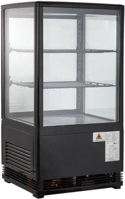 Kühlschrank mieten & vermieten - Gastro Kühlvitrine 58 Liter Buffet Vitrine +2 °C bis +6 °C mit LED schwarz  Kühltheke mit Glastür in Elsdorf (Rheinland)