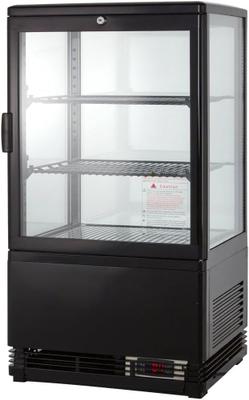 Kühlschrank mieten & vermieten - Gastro Kühlvitrine 58 Liter Buffet Vitrine +2 °C bis +6 °C mit LED schwarz  Kühltheke mit Glastür in Elsdorf (Rheinland)