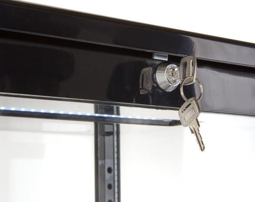 Kühlschrank mieten & vermieten - Gastro Kühlvitrine 58 Liter Buffet Vitrine +2 °C bis +6 °C mit LED schwarz  Kühltheke mit Glastür in Elsdorf (Rheinland)