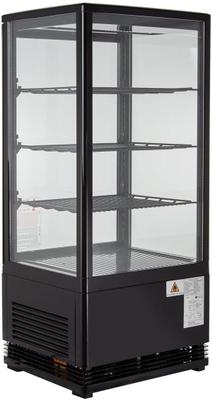 Kühlschrank mieten & vermieten - Gastro Kühlvitrine 78 Liter Buffet Vitrine +2 °C bis +6 °C mit LED schwarz  Kühltheke mit Glastür in Elsdorf (Rheinland)