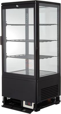 Kühlschrank mieten & vermieten - Gastro Kühlvitrine 78 Liter Buffet Vitrine +2 °C bis +6 °C mit LED schwarz  Kühltheke mit Glastür in Elsdorf (Rheinland)