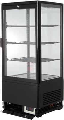 Kühlschrank mieten & vermieten - Gastro Kühlvitrine 78 Liter Buffet Vitrine +2 °C bis +6 °C mit LED schwarz  Kühltheke mit Glastür in Elsdorf (Rheinland)