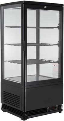 Kühlschrank mieten & vermieten - Gastro Kühlvitrine 78 Liter Buffet Vitrine +2 °C bis +6 °C mit LED schwarz  Kühltheke mit Glastür in Elsdorf (Rheinland)