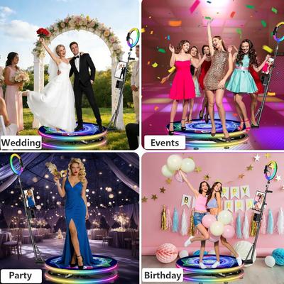 Fotobox mieten & vermieten - Foto-Drehteller 360°-Fotokabine mit holografischem Display KI-Sprach-App-Fernbedienung automatisch in Elsdorf (Rheinland)