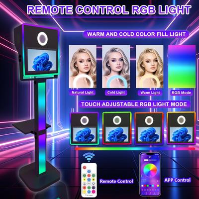 Fotobox mieten & vermieten - Tragbare Spiegel-Fotokabine mit 39,6 cm (15,6 Zoll) Touchscreen Selfie-Photobooth-Maschine DSLR in Elsdorf (Rheinland)