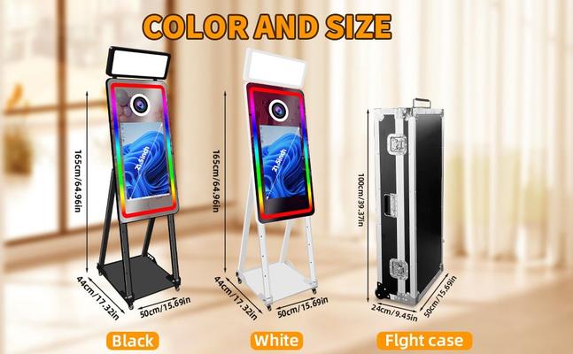 Fotobox mieten & vermieten - Magic Mirror Photobooth 65 Zoll mit 43 Zoll Touchscreen Foto Spiegel Machine Selfie Spiegel Fotoboot in Elsdorf (Rheinland)