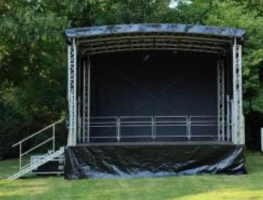 Bühne mieten & vermieten - mobile Bühne, Trailerbühne 6m x 4m in Schweinfurt