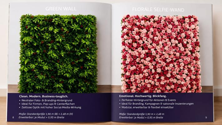 Kulissen mieten & vermieten - Exklusive Eventinszenierungen mieten, Florale Fotowelten, Eyecatcher für Unternehmen & Location in Hamburg Bramfeld