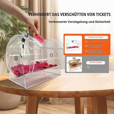 Gewinnspiele mieten & vermieten - Lotteriespiel Lostrommel 5000 Lose 200 Tombola-Kugeln Fassungsvermögen professioneller Los-Drehkäfig in Elsdorf (Rheinland)