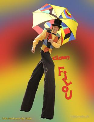 Clown mieten & vermieten - Clown Filou`s bunte Luftballonwelt in Nierstein