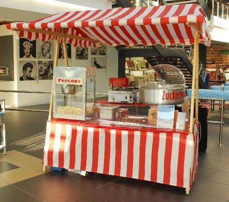 Verkaufsanhänger mieten & vermieten - FunFood Stand Popcorn Zuckerwatte gebr. Mandeln, inkl. 19% MwSt in Münnerstadt