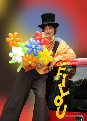 Clown mieten & vermieten - Filou clownesk-dynamisch-bremsenlos in Nierstein