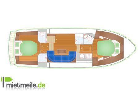 Motoryacht mieten & vermieten - Jetten 37 AC "La Diosa" Boot/Motorboot/Yacht in Werder (Havel)