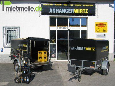 Planenanhänger mieten & vermieten - Planenanhänger 2m geschlossener Tieflader in Grevenbroich
