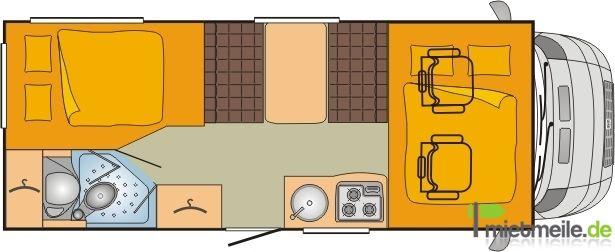 Wohnmobile mieten & vermieten - Wohnmobil Bürstner Argos 650 in Zeesen
